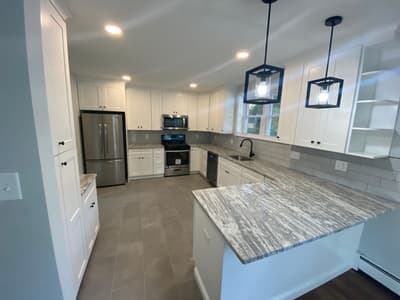Kitchen renovation completed by KRidge Construction in South Jersey
